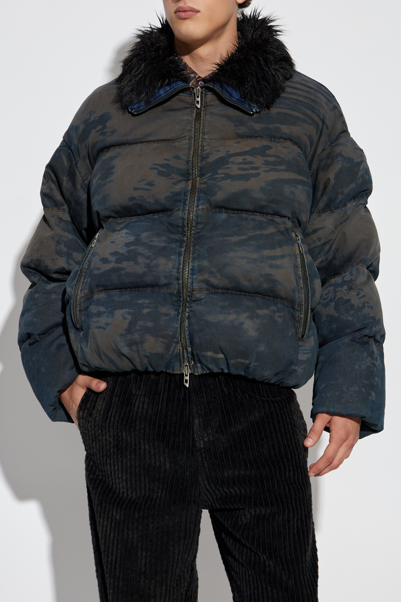 ジャケット・アウター DIESEL 18AW HC-NHILL NOT COOL ANYMORE S DIESEL DENIM JACKET “NOT COOL ANYMORE” PRINT ON THE | Depop